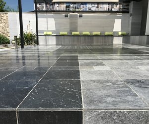 Silver marble